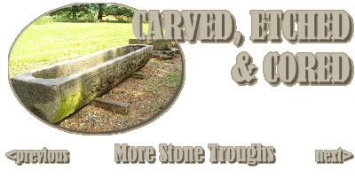Carved Etched & Cored MORE STONE TROUGHS